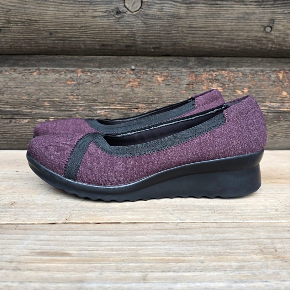 Clarks Cloudsteppers Caddell Dash, Slip On, Platf… - image 4